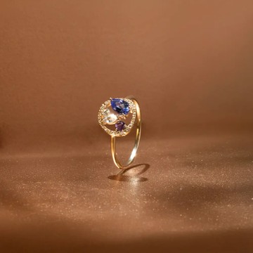 K10 南法戈爾德丹泉石戒指