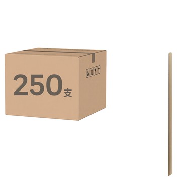 CLEAN 克林 台灣茶纖維吸管 6mm*21cm斜口  250支  1包