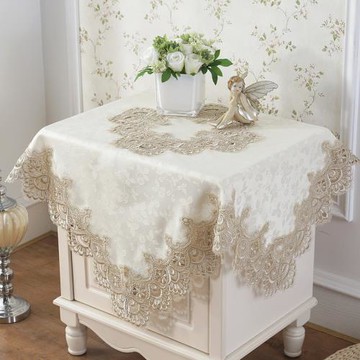 床頭柜蓋布電飯煲桌布歐式冰箱簾微波爐洗衣機墊子冰柜防塵罩