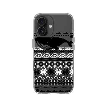 iPhone 16 Clear Case（相機按鈕） 透明 - 花生騷 WasangShow - 五原素海洋經典圖騰