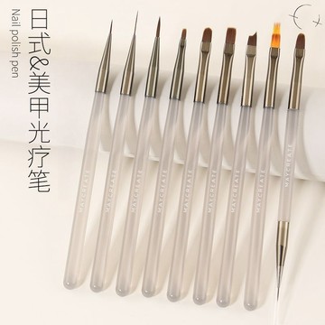 臺灣出貨日式美甲套刷全套高級美甲專用工具光療筆雙頭刷極細彩繪筆多規格