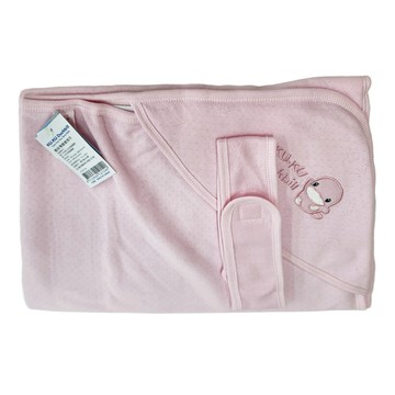 KU.KU Duckbill 酷咕鴨 酷酷抱巾 質感輕柔舒適 新生兒最佳呵護  粉色  75 x 75cm