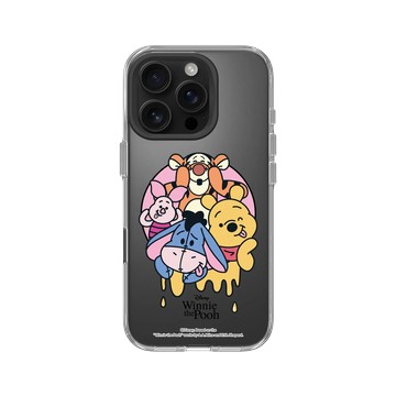 iPhone 16 Pro Clear Case（相機按鈕） 透明 - 迪士尼-小熊維尼 Disney Winnie The Pooh - 大合照