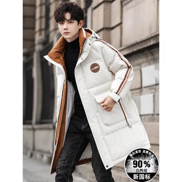 冬季青少年羽絨服男孩13初中高中學生15歲中長款加厚外套大童冬裝