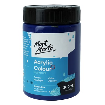 Mont Marte 蒙瑪特 壓克力顏料 300ml Phthalo Blue  1色