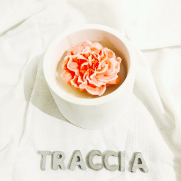 香氛系列-康乃馨水泥蠟燭/質感白