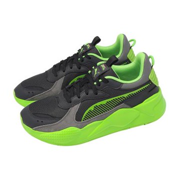Puma 休閒鞋 RS-X TMNT 男鞋 忍者龜聯名 黑 綠 緩震 聯名 運動鞋 402373-01