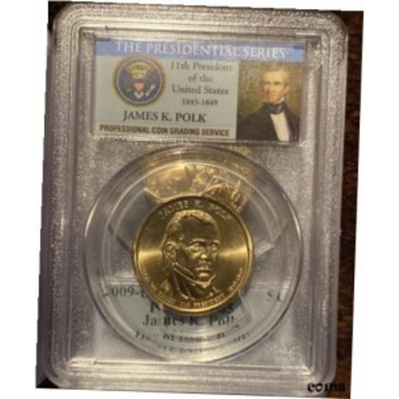 品質保証書付】 アンティークコイン NGC PCGS 2009-D $1 James K Polk