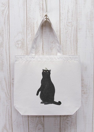 Nokke Kuroneko Outing Tote Frog Natural / R005-BT-NA