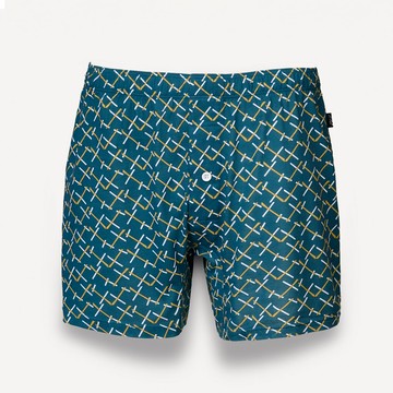 【SOLIS】X世代系列M-XXL寬鬆印花四角男內褲(夜藍色)