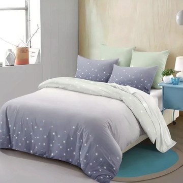 A-ONE 台灣製 雪紡棉床包組  璀璨星空  單人  床包 + 枕套