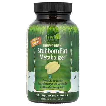 Irwin Naturals, Thermo-Burn 頑固脂肪代謝劑™，60 粒液體軟膠囊