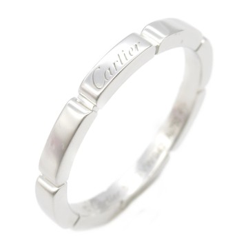 【二手名牌BRAND OFF】Cartier 卡地亞 18K白金 Maillon Panthere 戒指 59