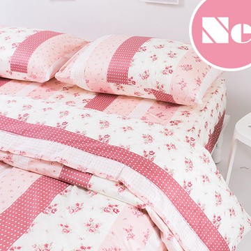 小小碎花鄉村風 A2雙人6X7新式兩用被乙件 100%精梳棉 台灣製造