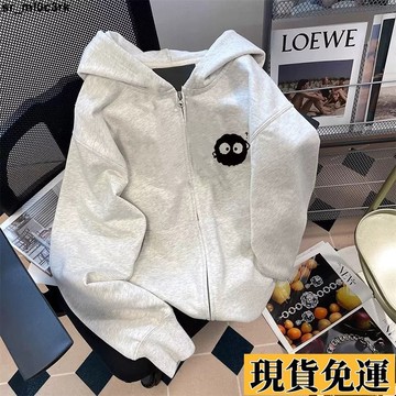 🚛限時低价🚛 春秋裝連帽外套2025新款女童中大兒童韓版百搭白灰色拉鏈開衫衛衣 IXTH