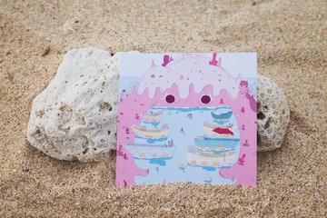 回到我們的島丨小琉球插畫明信片