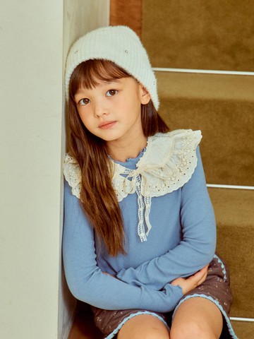 Soft Rayon Blend Turtleneck T-shirt