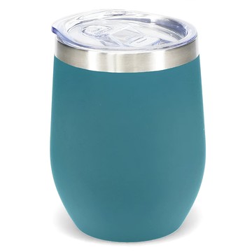 Rex LONDON 有蓋不鏽鋼水杯  優雅藍  350ml  1個