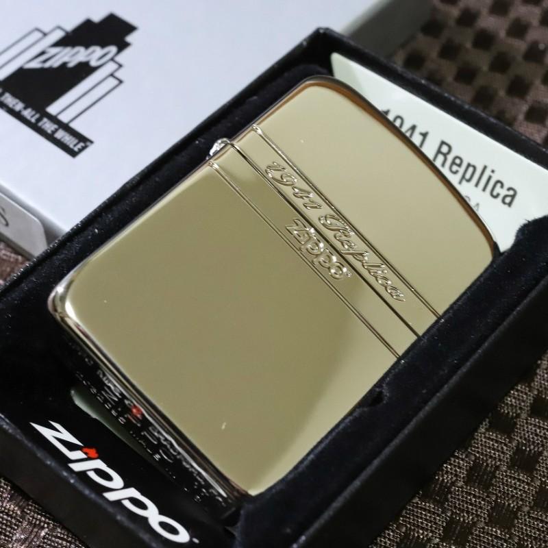 Zippo 1941レプリカ サイドシェル プラチナコーティング 限定ナンバー入り 人気 ジッポ ライター