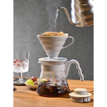 HARIO手沖咖啡壺套裝V60濾杯滴漏分享壺濾紙咖啡器具入門戶外
