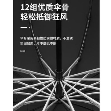 超大號雙人多人折疊雨傘反向全自動加大加厚加固防風大暴雨大個傘