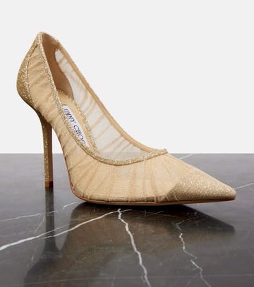 Jimmy Choo Love 100 glitter pumps