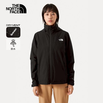 【1/7 00點快閃價】女款SANGRO黑色防水透氣可調節收納連帽衝鋒衣｜88FYJK3