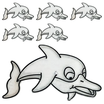 AMOS 阿摩司 壓克力模型版 小-S31 海豚 適用年齡: 三歲以上  6個