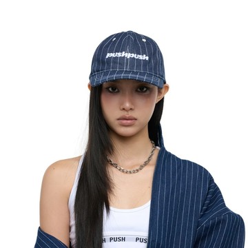 PUSH PUSH - PP STRIPED CAP AC-P215 (藍色)