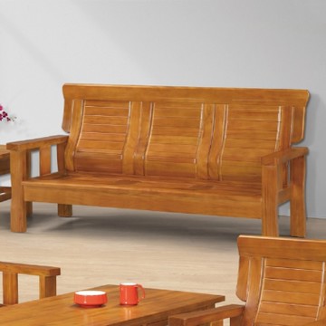 MUNA家居   2028型實木組椅(三人座)   175X72X92cm