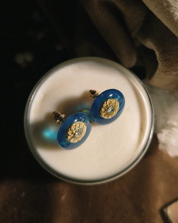 古典耳環 / 深邃藍 - Vintage【限量】
