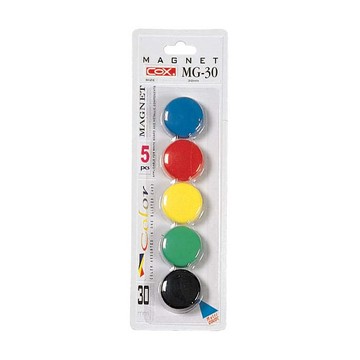 磁鐵 COX MG-30 3公分彩色磁鐵 (5入)【APP滿額下單10%點數(單一帳號最高5000點)】1/31止