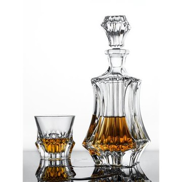 捷克BOHEMIA進口水晶玻璃洋酒分酒器酒瓶威士忌酒樽 家用酒具套裝
