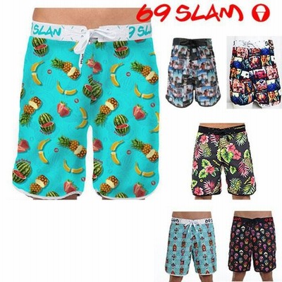 69slam ロックスラム サーフパンツ ボードショーツ ロング丈 69slam サーフパンツ ボードショーツ メンズ ショート丈 SAMOAN