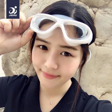 泳鏡女防水防霧高清大框游泳鏡泳帽套裝備男女士透明近視游泳眼鏡