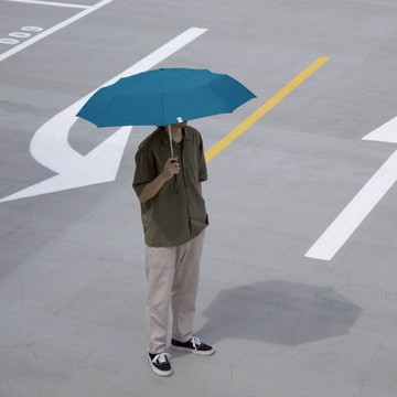 速收記憶自動傘 曠野藍