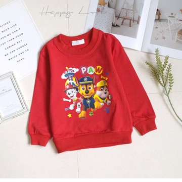 人氣卡通汪汪隊快樂出動棉質長袖上衣 秋冬童裝 男童上衣 男童長袖 男童棉T 長袖上衣 秋冬上衣