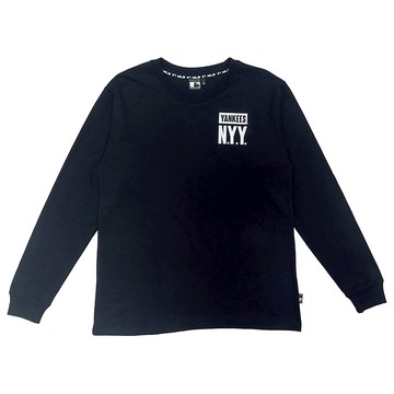 MLB-洋基隊LOGO雙面印花長T