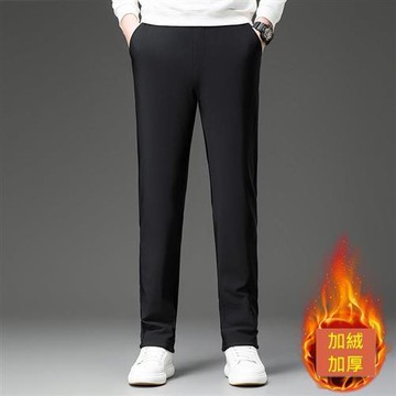 【米蘭精品】西裝褲休閒長褲-商務羽絨褲冬季棉男褲子1色74jh19
