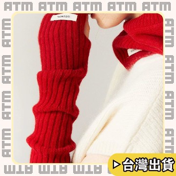 🔥臺灣出貨🔥可開發票✅輕飾時光100%羊毛針織長款堆堆手套 百搭袖子半指毛線護臂辣妹袖套女