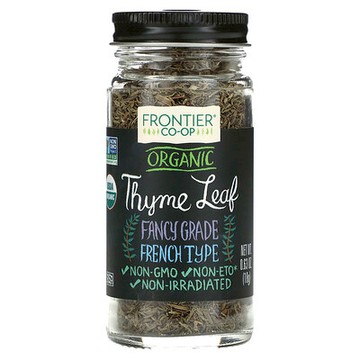 Frontier Co-op, 有機百里香葉，整葉，0.63盎司（18g）