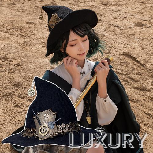 スチームパンクスタイルの帽子 金色と黒 スチームパンクスタイルの帽子 金色と黒（スチームパンク