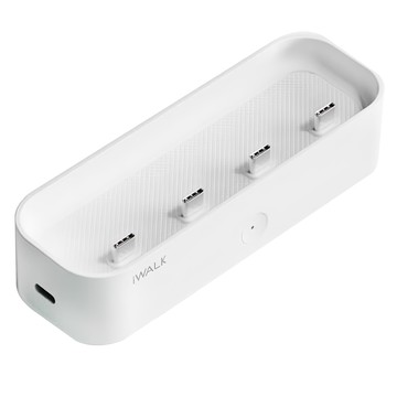 Iwalk Battery 家庭號充電樁  白色  多設備充電  簡約設計  1個  四代經典款、四代升級版、五代PRO、星鑽款、皮革款、五代PRO聯名款、TWINS