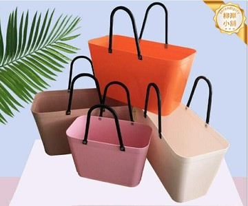 【大號手提】買菜籃 購物籃 收納籃 野餐籃 手提籃 塑料籃 洗菜籃 多層收納 便攜提手 家用廚房 戶外野餐