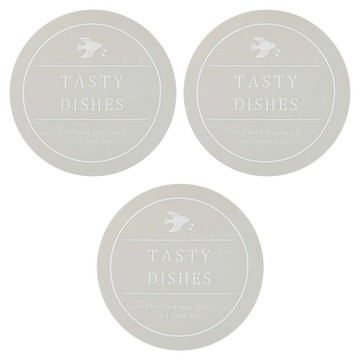 矽膠鍋墊 直徑21cm  黑灰塗鴉  3個