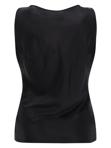 nina ricci silk draped top