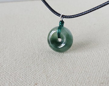 【金剛結】本命年【平安如意】冰飄花翡翠韓國蠟線項鍊SIH-06招財