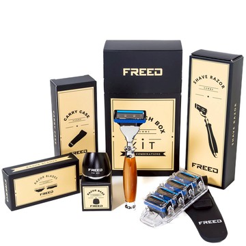 【FREED】男士尊爵系列四件組 - 五刀式 (仿琥珀)