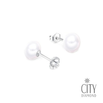 City Diamond引雅  『寶貝』珍珠耳環(珠潤月詠系列)