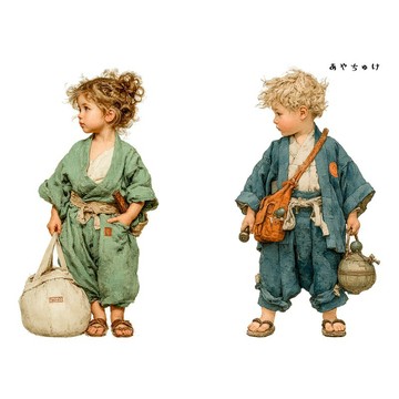 【2 月新品】08-116-0026 人物貼紙 僧侶服飾復古風